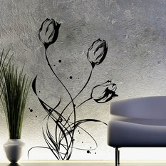 Pretty Tulips Wall Decal ( KC112 )