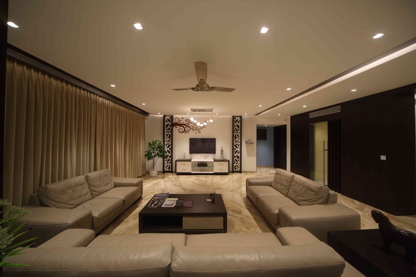 Luxury and space: The living room