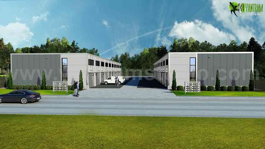 Commercial Architectural Rendering Companies Front view - Netherlands