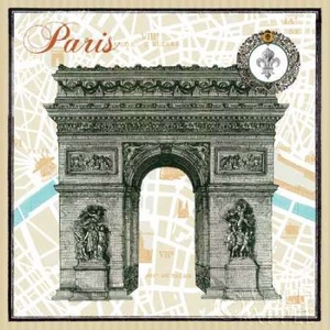 Monuments des Paris Arc Poster