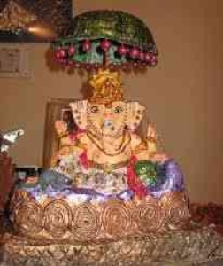 Decoration of Ganesh Chaturthi.