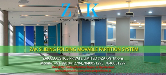 Acoustic Sliding Folding Partition Manufacturer India