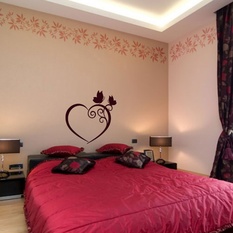 Lovely Heart Wall Decal ( KC275 )