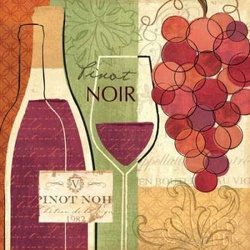 Wine and Grapes I Poster