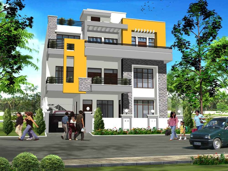 S.K Rai's residence- 3D Rendering