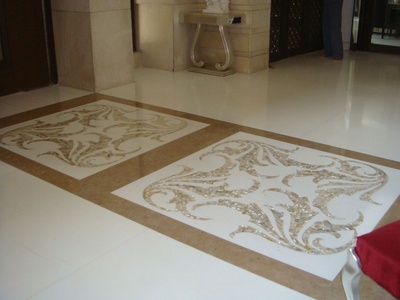 Marble Flooring to accentuate the overall elegance 