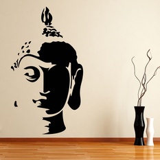 Buddha Face Wall Decal ( KC010 )