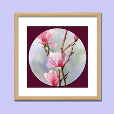 PINK LILLY FRAMED FLORAL WALL ART – 30CM X 30CM
