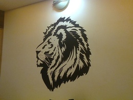 Lion Head Wall Decal ( KC009 )