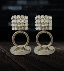 Buy Candle Stand Crystal Ring (Set of 2)