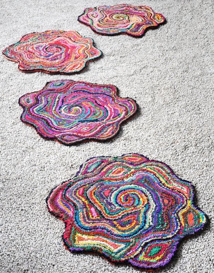 Rose Hand-tufted Flower-shaped Rugs