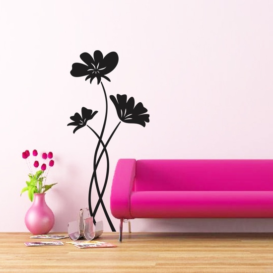 Pleasing Poppies Wall Decal ( KC086 )