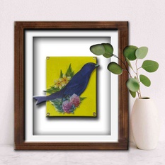 BUY MULTICOLOUR WALL ART 04 FROM OUR CHIRPY BIRDS COLLECTION BY CAFFE ARCH DESIGN STUDIO