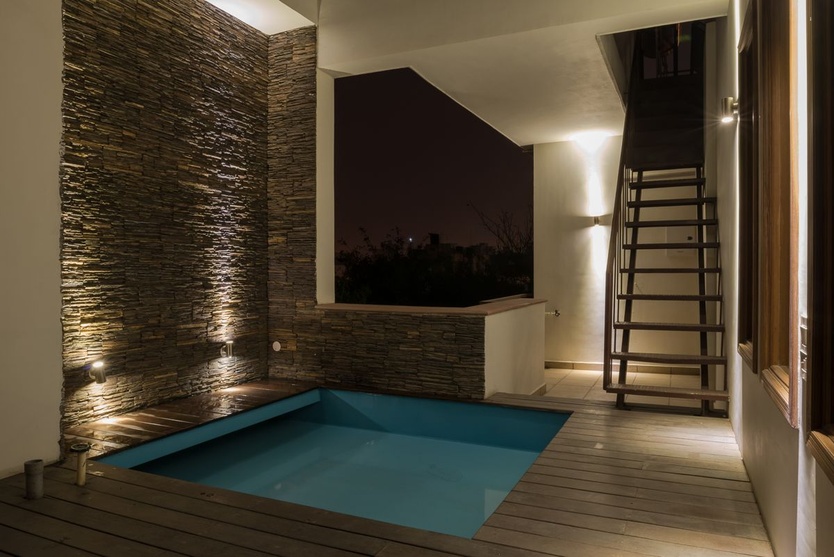 Terrace - Deck with Splash pool - Credits Asif Khan