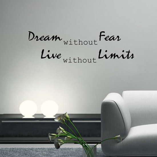 Dream without Fear Wall Decal ( KC377 )