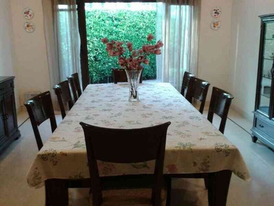 Dining area overlooking the greens