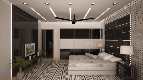 Bedroom in Black and White 