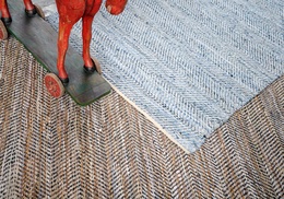 Atlas Recycled Denim/Leather Rugs