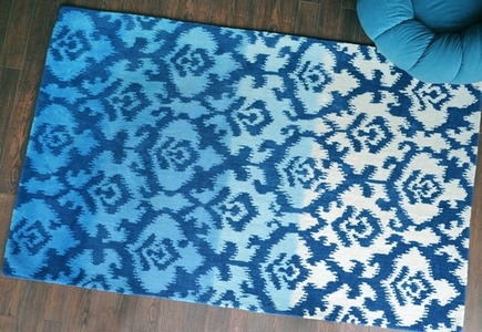 Nile Hand-tufted Wool Rugs blue colour