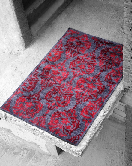 Damask Hand-tufted, Wool Viscose Rugs