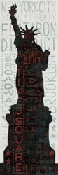 Statue of Liberty - Red Poster