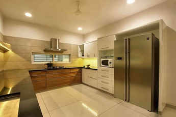Kitchen Floor Tiles Idea by Interior Designer Archis Patel & Tanvi Rajpurohit