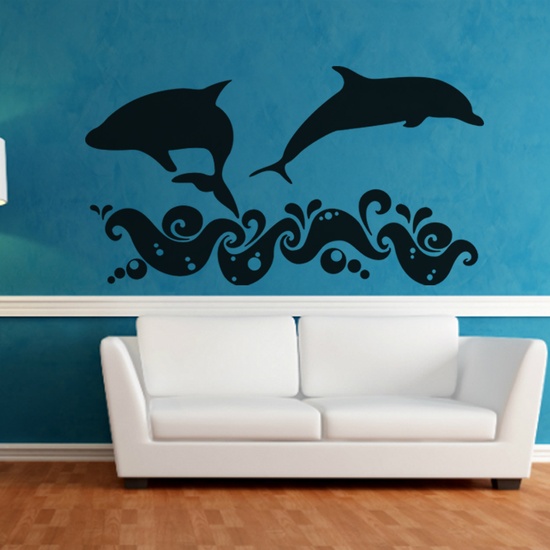 Delightful Dolphins Wall Decal ( KC150 )