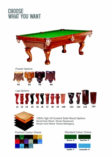 SNOOKER AND POOL TABLES