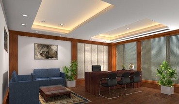 Office Cabin Area with Wooden Floring