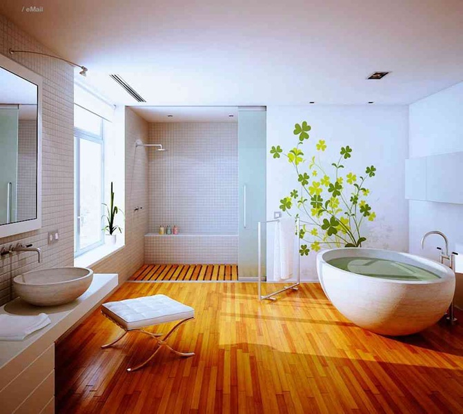 How To Choose The Right Floor For Bathroom - Bamboo Bathroom Flooring Ideas