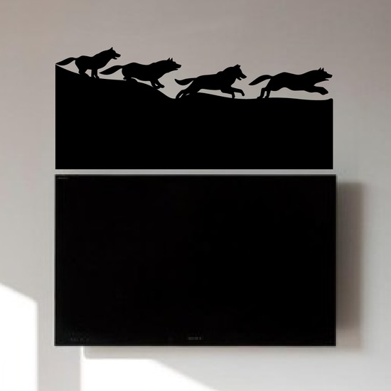 Wolves on the Run Wall Decal ( KC320 )
