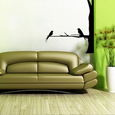 Finch Pair Wall Decal ( KC284 )