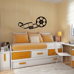 Movie Reel Wall Decal ( KC334 )