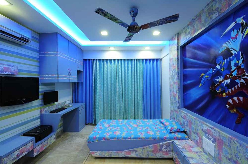 Blue Themed Kids Bedroom 