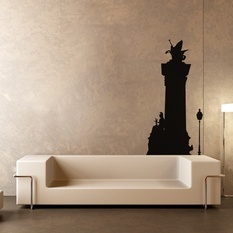 Warrior Princess and Flying Horse Wall Decal ( KC232 )