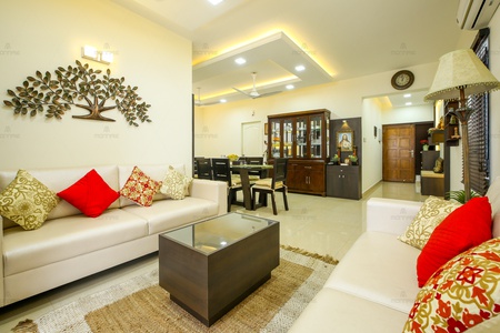 Contemporary  + Indian Style Living 