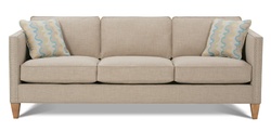 Three seater fabric sofa