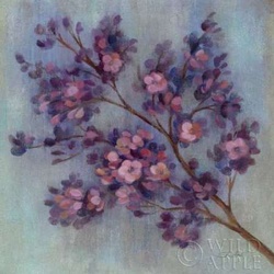 Twilight Cherry Blossoms II Poster