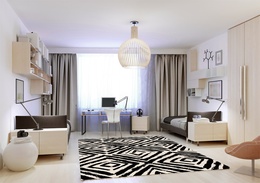 Black & White Hand-tufted Wool Rugs