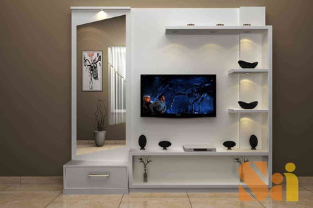 Media Unit with Dressing Table