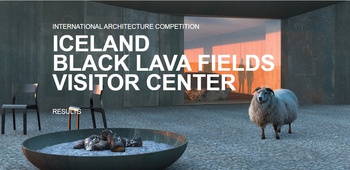 Iceland Black Lava Fields Visitor Center