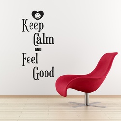 Keep Calm and Feel Good Wall Decal ( KC360 )